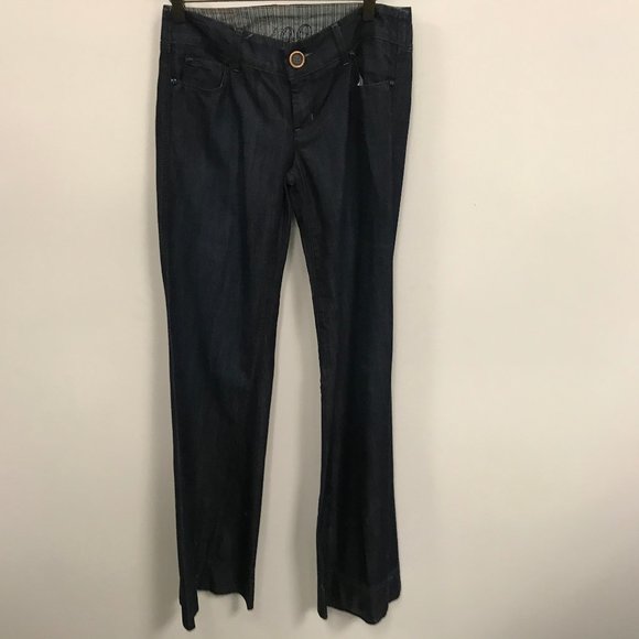 NWOT Level 99 27x36 Indigo Wide Leg Long Jeans - Picture 1 of 3